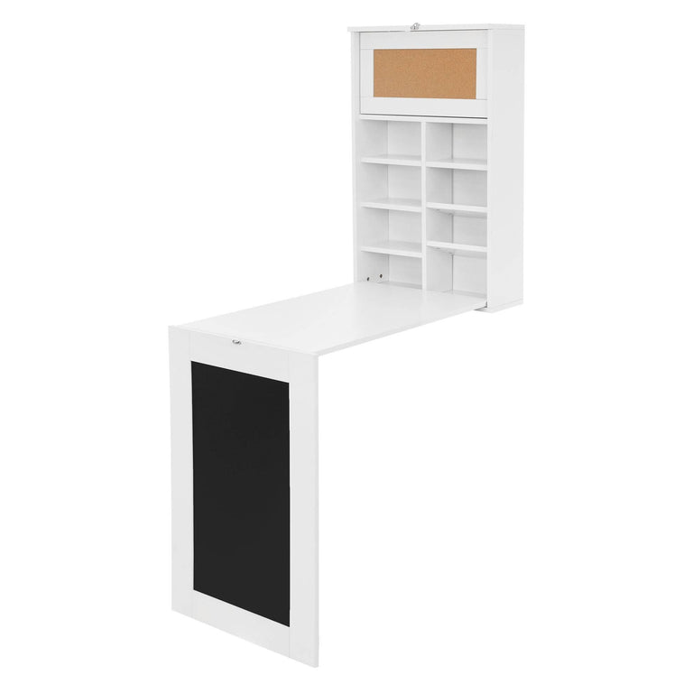 ml-design-wandbureau-metschoolbordannet inklapbaar-wit-mdf-tafels-meubels1