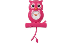 Wandklok Owl met pendulum