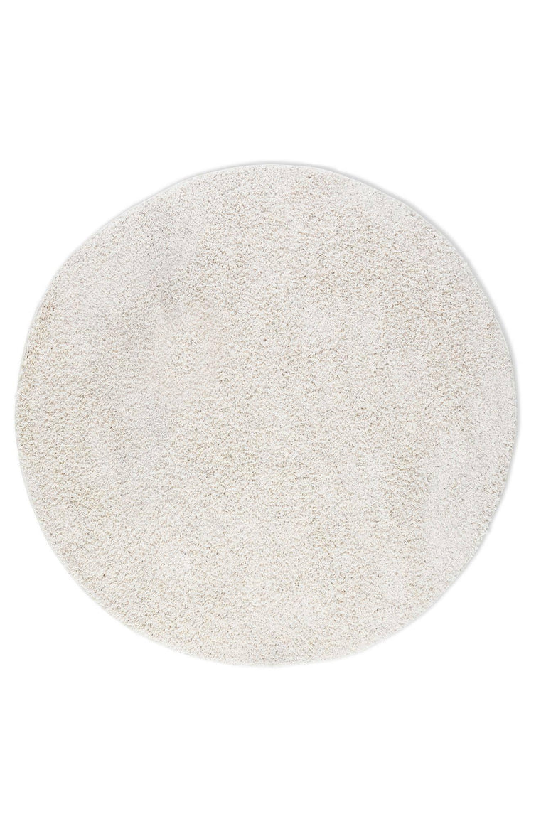 Vloerkleed Soft Twist rond hoogpolig