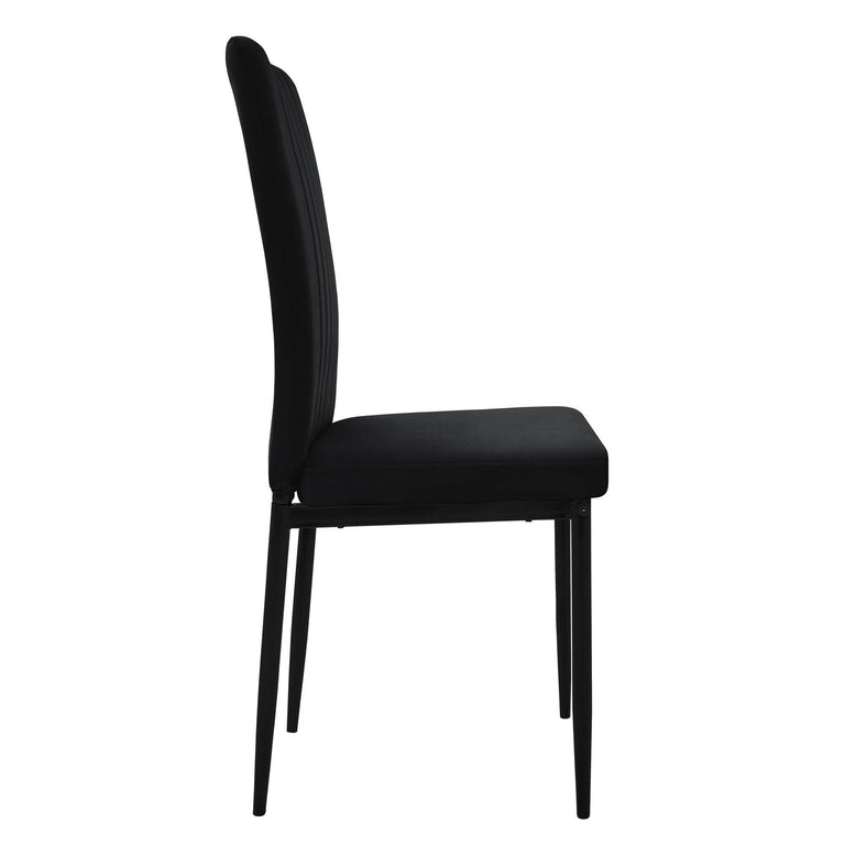 Set van 8 eetkamerstoelen Garcia velvet