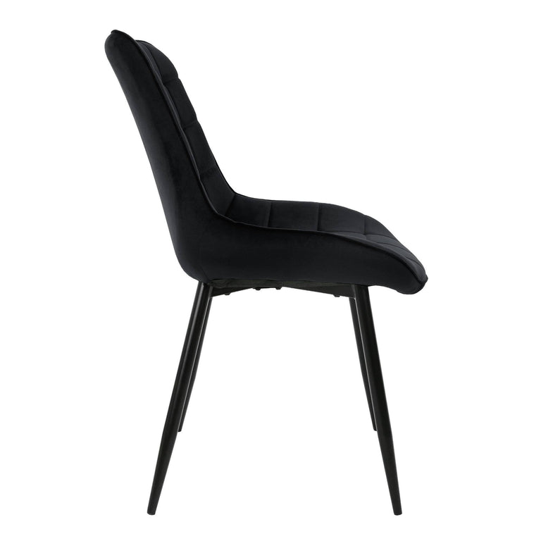 Set van 4 eetkamerstoelen Bea velvet