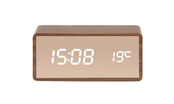 Alarmklok Copper Wandspiegel LED