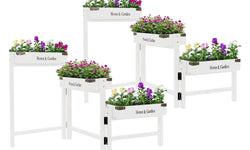 ml-design-set-van2plantentrappen 3 tiers-wit-hout-vazen- bloempotten-decoratie1