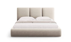 Bedframe Nicolas velvet met opbergruimte en hoofdbord 160 x 200 cm