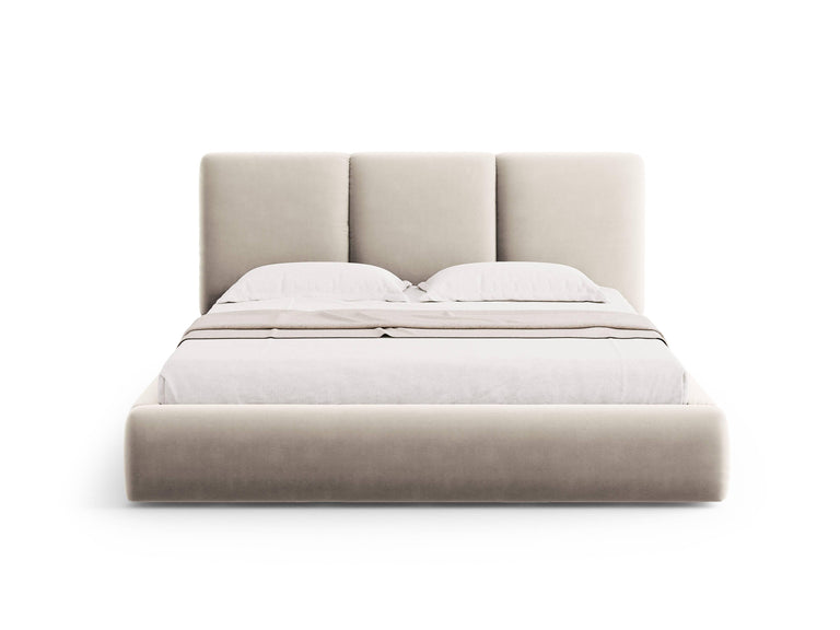 Bedframe Nicolas velvet met opbergruimte en hoofdbord 160 x 200 cm