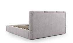 Bedframe Nicolas chenille met opbergruimte en hoofdbord 160 x 200 cm