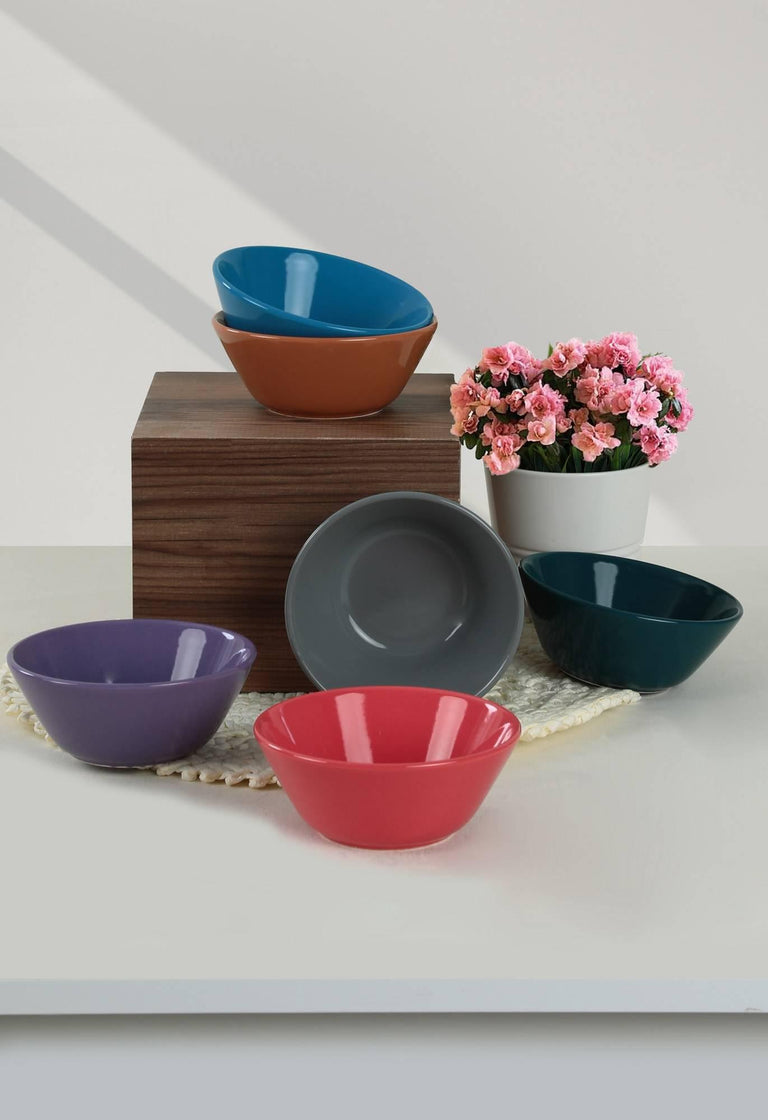 hermia-set van 6 kommen irwin keramiek-multicolour--keramiek-servies-koken & tafelen_7986609