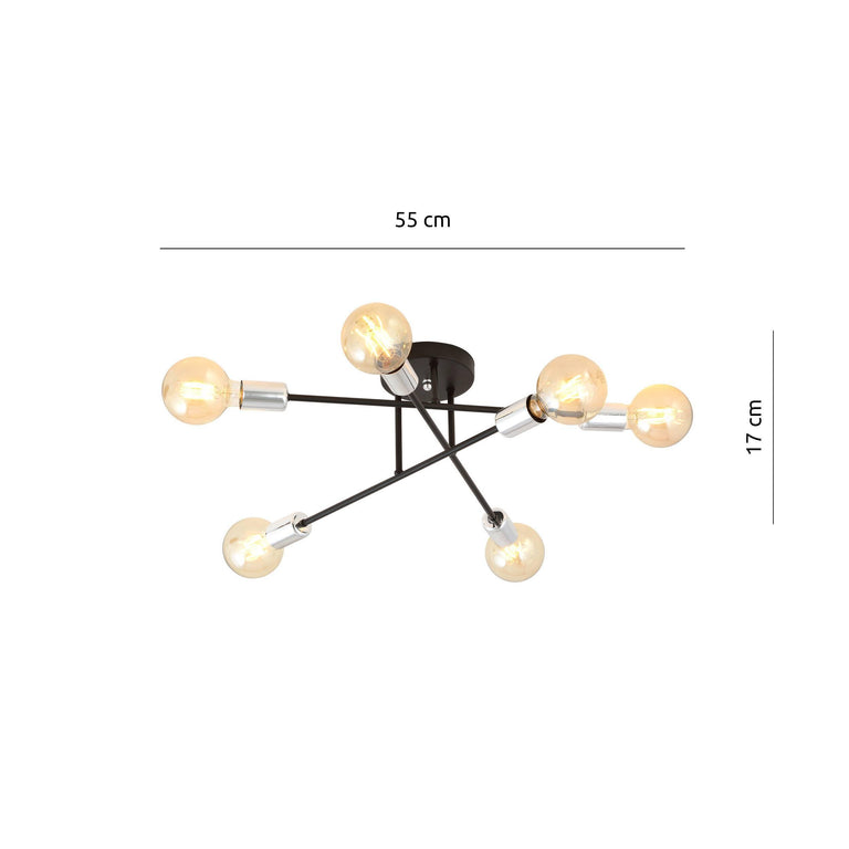 naduvi collection-6-lichts plafondlamp veken-zilverkleurig--glas-binnenverlichting-verlichting4