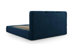 Bedframe Nicolas chenille met opbergruimte en hoofdbord 140 x 200 cm