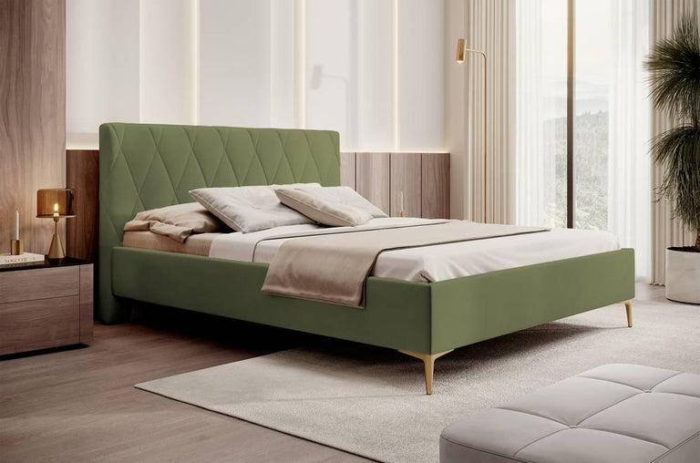 Bedframe Ticaro velvet 140 x 200 cm