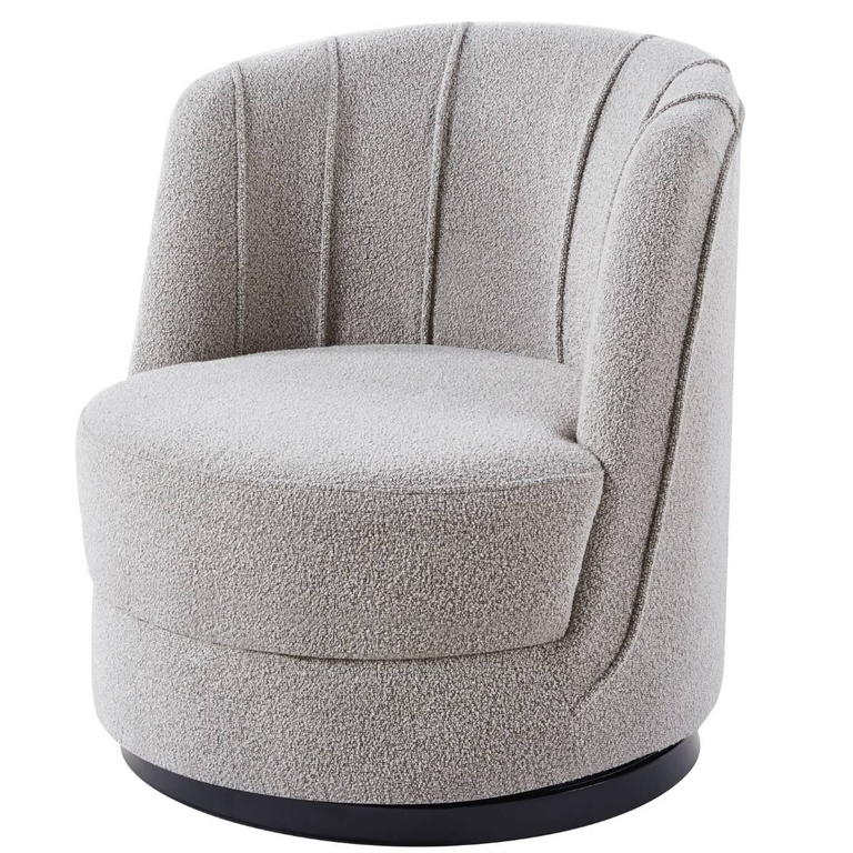 Draaifauteuil Fenna bouclé