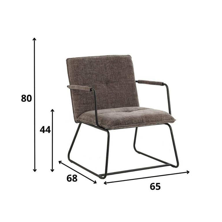 Fauteuil Hailey chenille