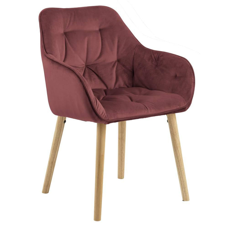 naduvi-collection-eetkamerstoel-harvey velvet-rood-velvet-stoelen-& fauteuils-meubels1