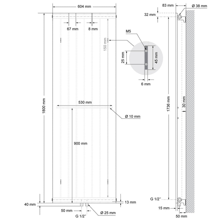 ml-design-elektrische-badkamerradiatorbrodymet wandaansluiting 900w-antraciet-staal-sanitair-bed- bad_8152327