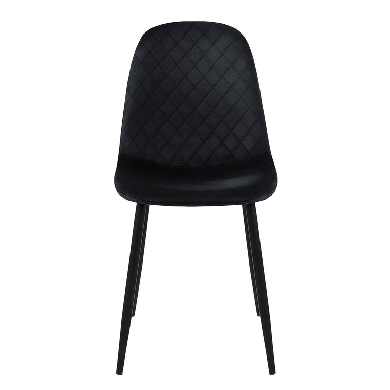 Set van 4 eetkamerstoelen Wisk velvet