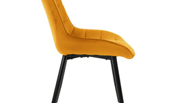 Set van 2 eetkamerstoelen Bea velvet