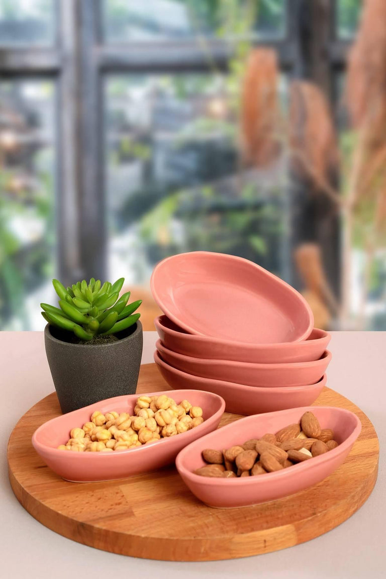 hermia-set van 6 sausbakjes winston keramiek-roze--keramiek-servies-koken & tafelen4