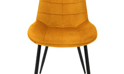 Set van 2 eetkamerstoelen Bea velvet