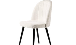 Set van 2 eetkamerstoelen Leona bouclé