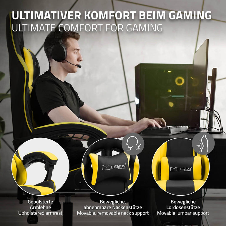 Gamestoel Zane met massagefunctie