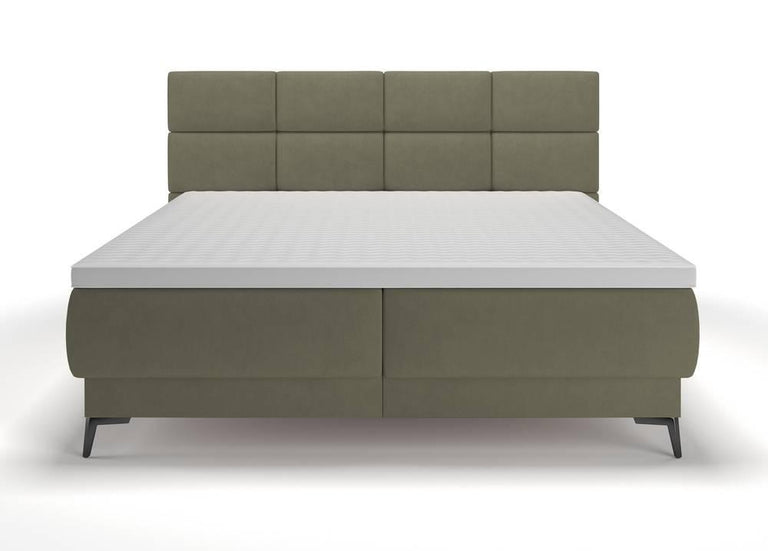 Boxspring Reyuno velvet met opbergruimte 140 x 200 cm