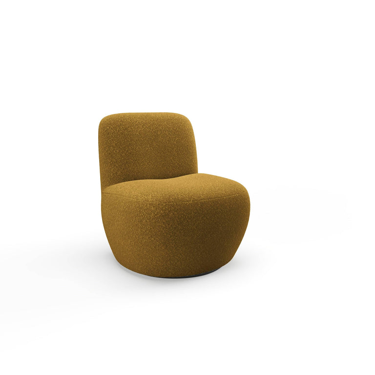 sia-home-fauteuil-jenaboucledraaibaar-mosterdgeel-boucle-(100% polyester)-stoelen- fauteuils-meubels1