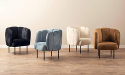 Fauteuil Tulip velvet