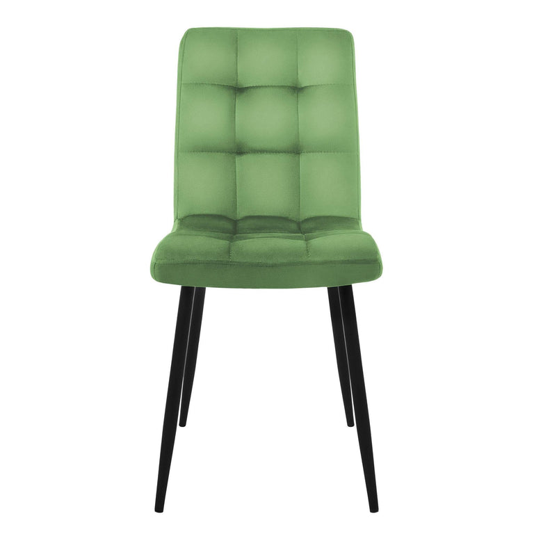 Set van 8 eetkamerstoelen Quinn velvet