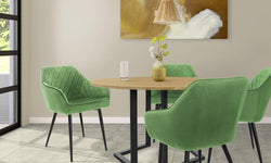 Set van 2 eetkamerstoelen Amino velvet