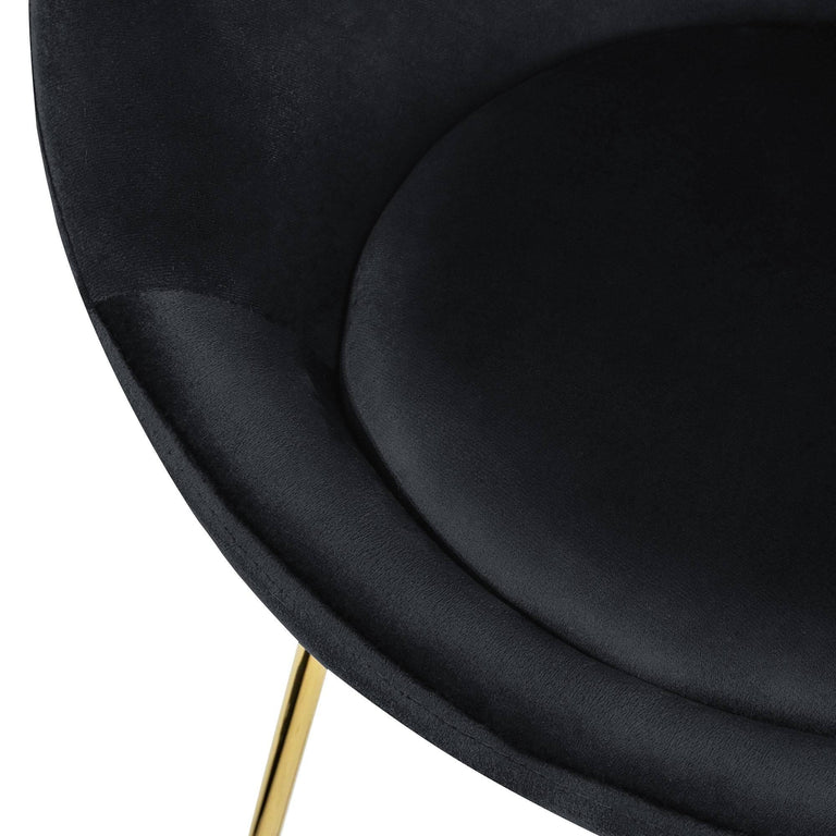 Set van 2 eetkamerstoelen Clair velvet