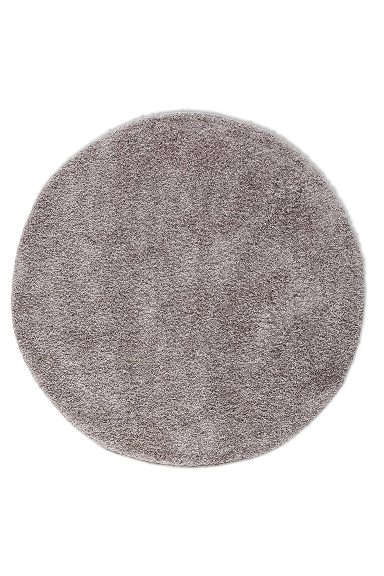 Vloerkleed Soft Twist rond hoogpolig