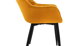 Set van 4 eetkamerstoelen Saga velvet