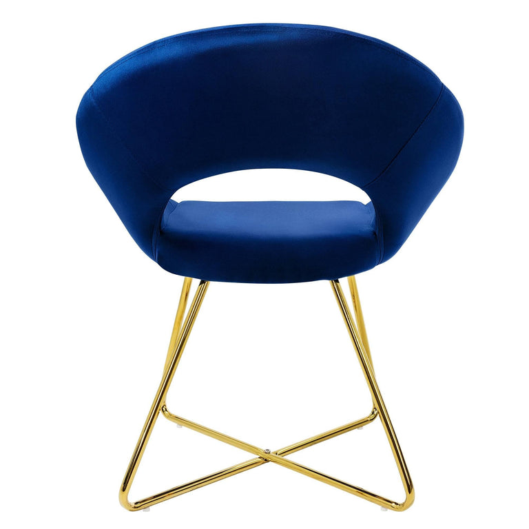 Set van 2 eetkamerstoelen Erna velvet