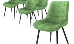 Set van 6 eetkamerstoelen Elle velvet