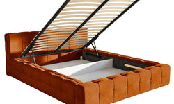 Tilly bedframe velvet met opbergvak 200 x 220 cm