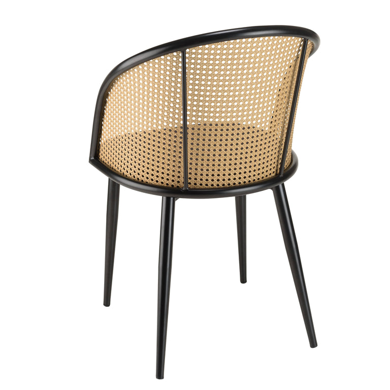 Set van 2 eetkamerstoelen Lea ronde rugleuning