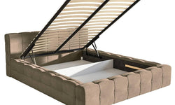 Tilly bedframe velvet met opbergvak 200 x 220 cm