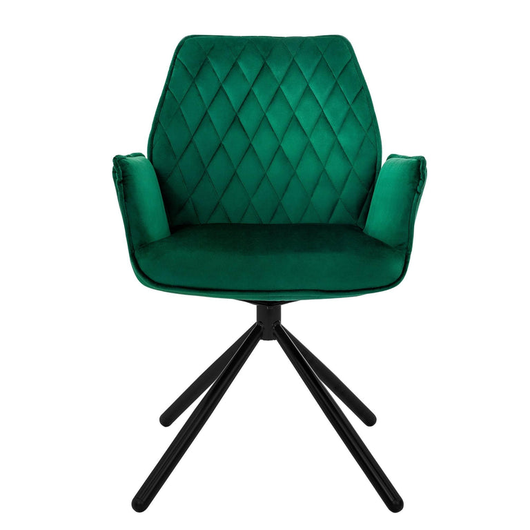 Set van 2 eetkamerstoelen Hale velvet