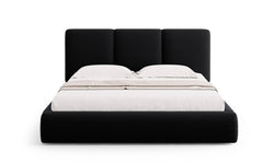 Bedframe Nicolas velvet met opbergruimte en hoofdbord 140 x 200 cm