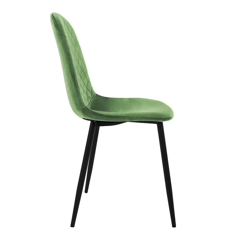 Set van 4 eetkamerstoelen Wisk velvet