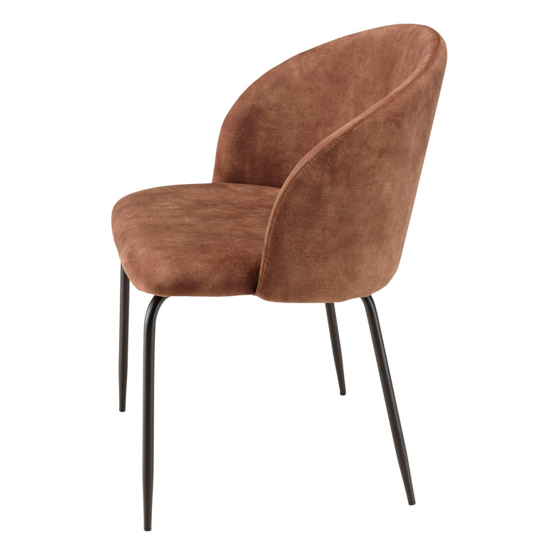 Set van 2 eetkamerstoelen Augustin velvet