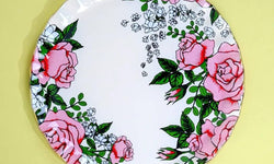 hermia-set van 6 dessertborden flora-multicolour--glas-servies-koken & tafelen_7988143