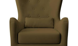 Fauteuil met hocker Casara velvet