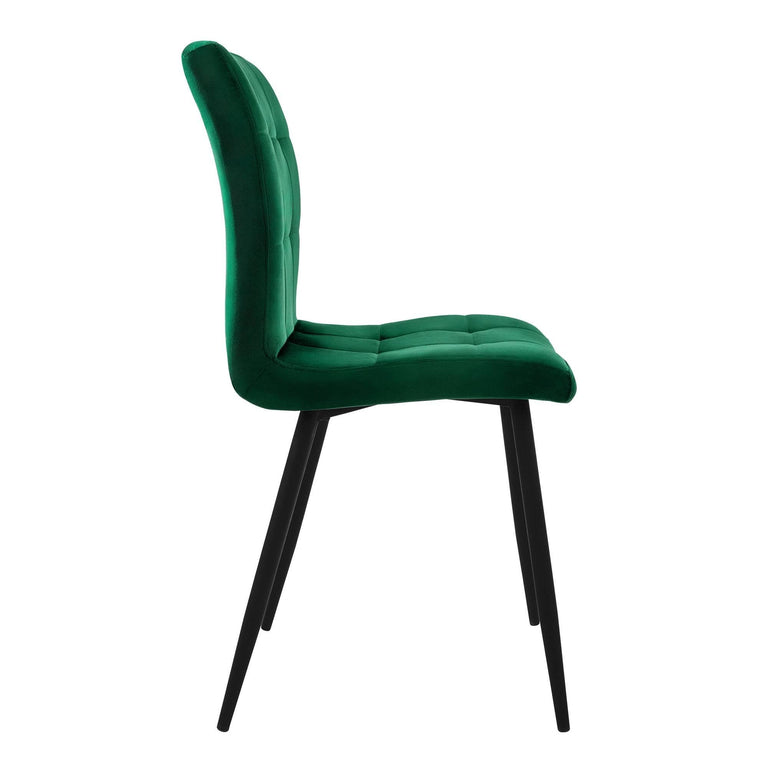 Set van 4 eetkamerstoelen Quinn velvet