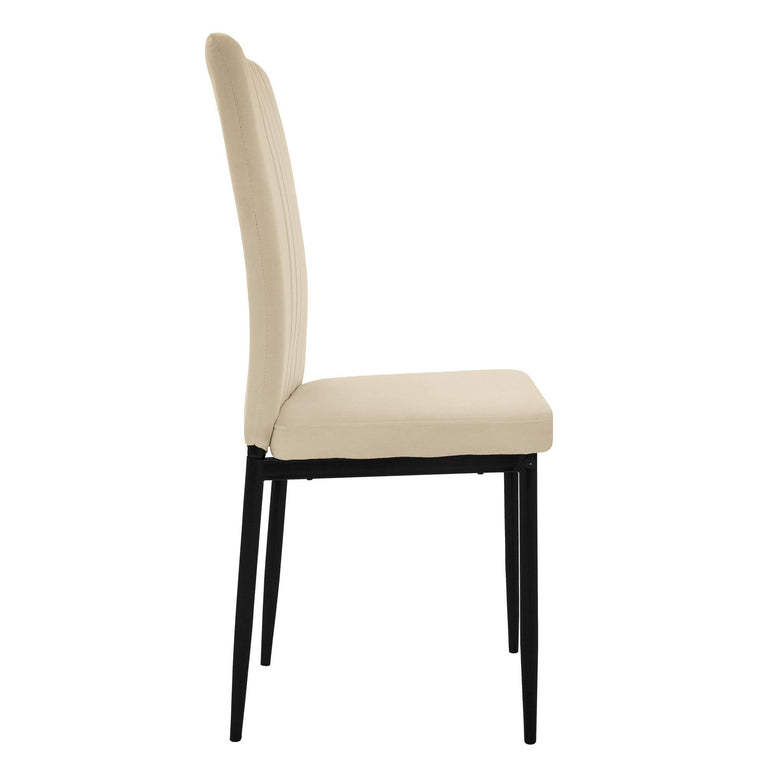 Set van 4 eetkamerstoelen Garcia velvet