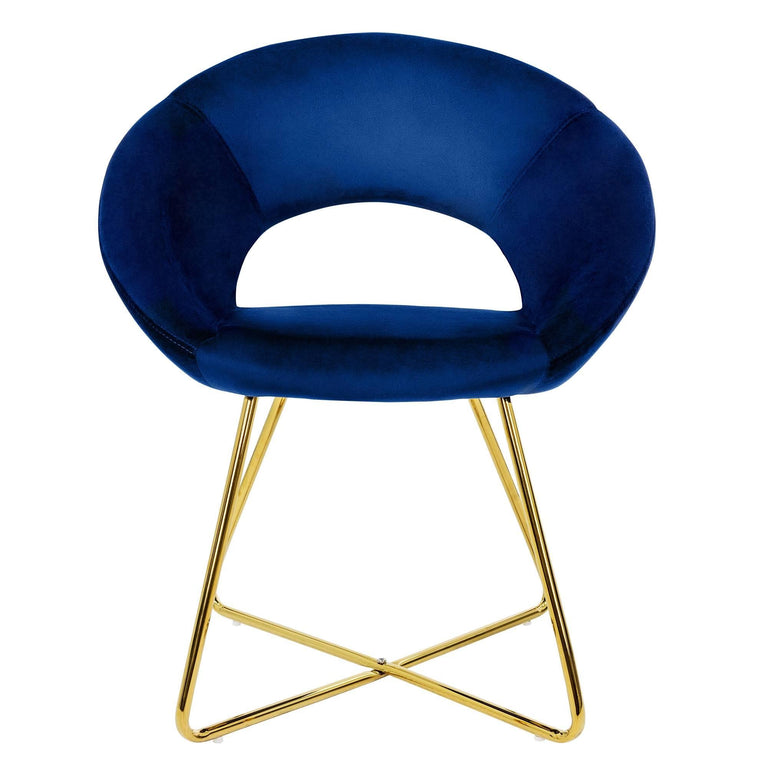 Set van 2 eetkamerstoelen Erna velvet