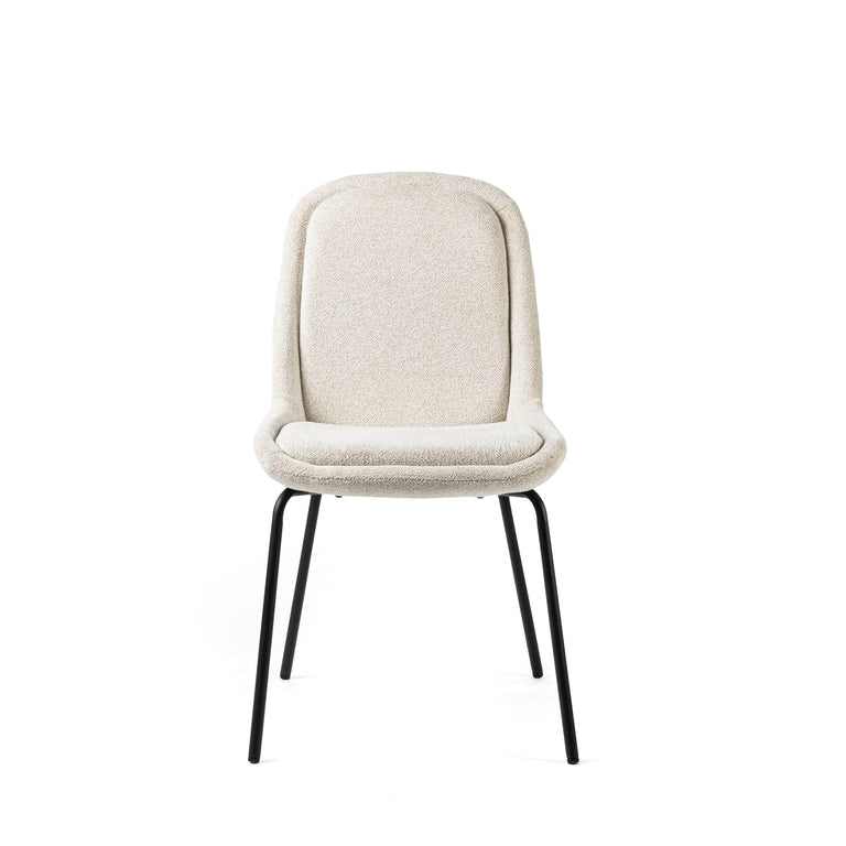 Set van 2 eetkamerstoelen Geriba bouclé