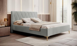 Bedframe Ticaro velvet 140 x 200 cm