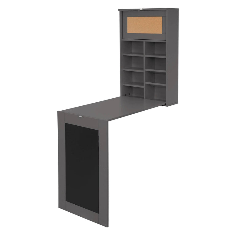 ml-design-wandbureau-metschoolbordannet inklapbaar-grijs-mdf-tafels-meubels1