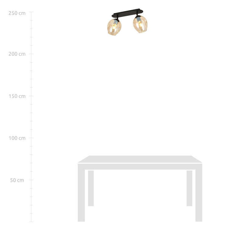 naduvi collection-2-lichts spot flow-honingkleurig--glas-binnenverlichting-verlichting5